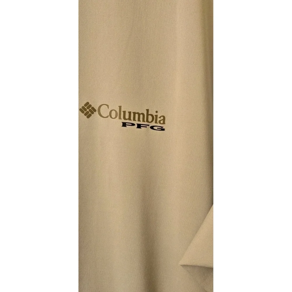 Columbia PFG Gray Green Omni-Freeze Quarter‎ Zip Fishing Pull Over Mens Size XL